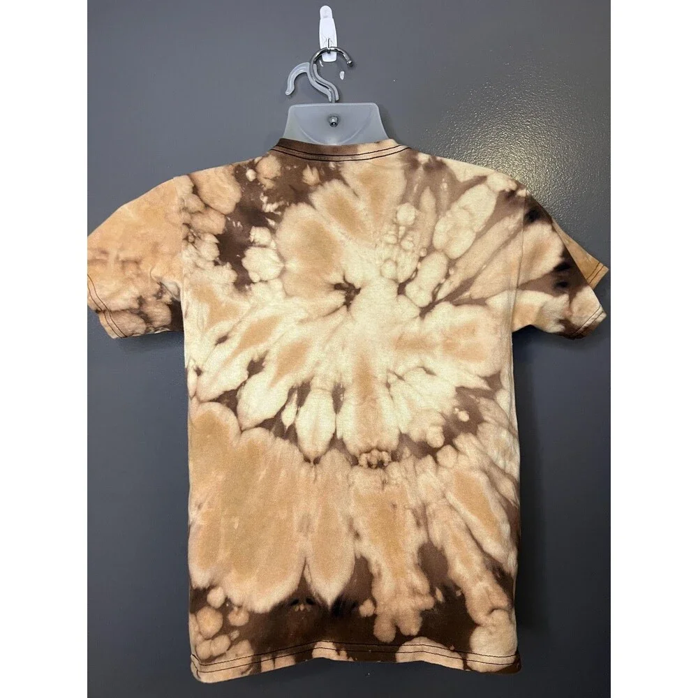 People Give Me The Creeps Shirt Youth Large Brown Tie Dye Halloween Graphic Tee